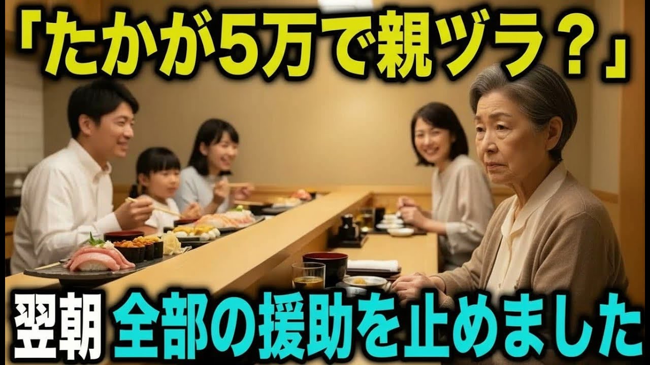 「夕食に“たった5万円？”」──その日の夜、私は静かに全てに終止符を打ちました