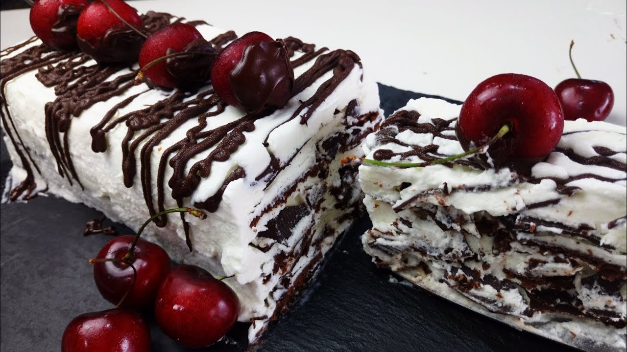 TARTA HELADA COMTESSA CON GALLETAS