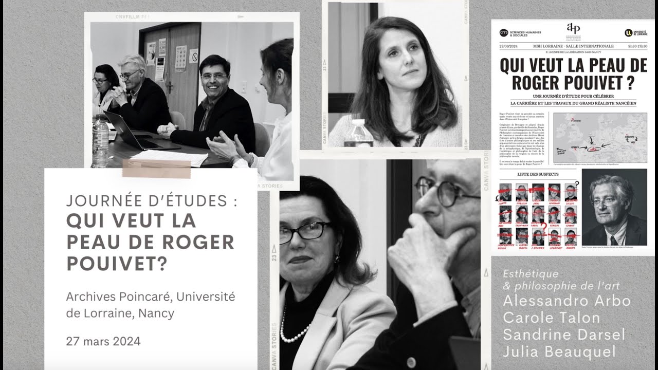 Journée : Qui veut la peau de Roger Pouivet? – Esthetique & philosophie de l'art