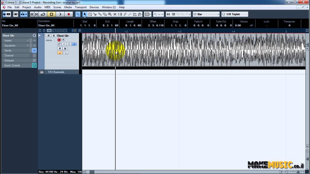 עצמת הקלטה נכונה