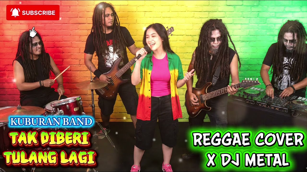 YANG LAGI VIRAL KUBURAN BAND - TAK DIBERI TULANG LAGI (Versi Reggae X Metal DJ | AI Music Cover 