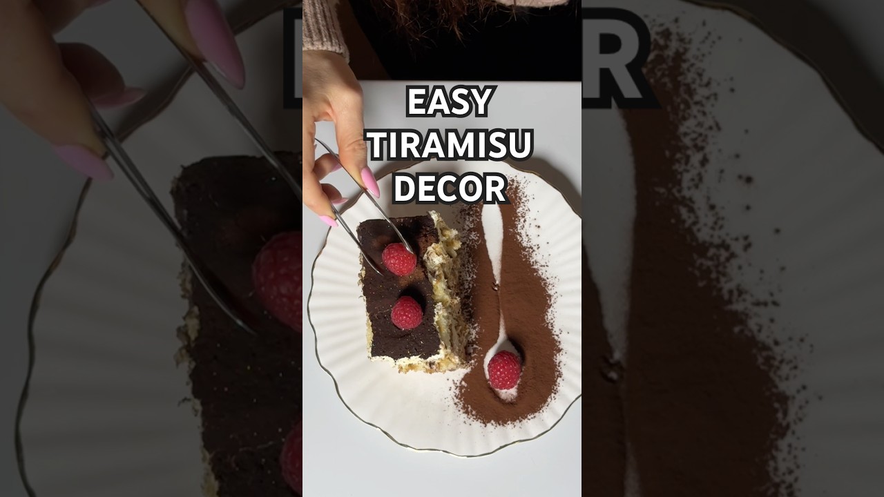 A very simple way to decorate any dessert.
