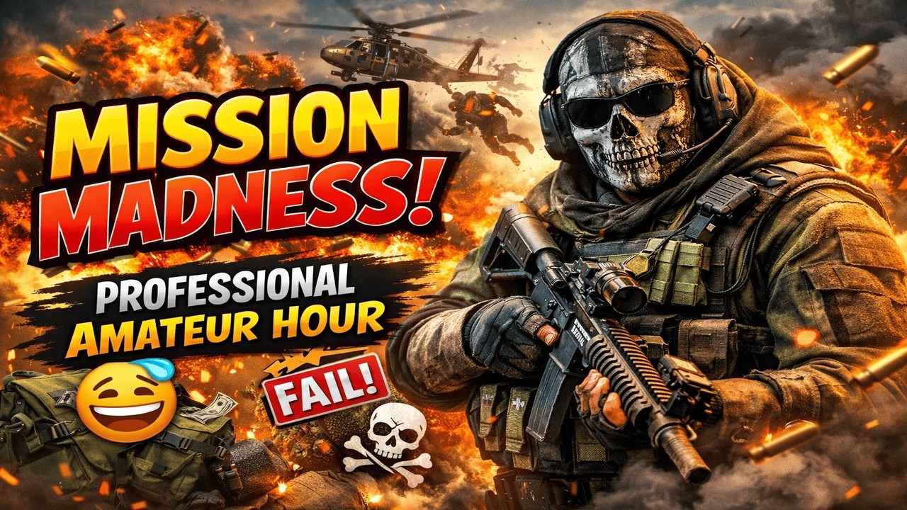Live Now: 😅 Mission Madness | Professional Amateur Hour! On our way to 400 Subs!