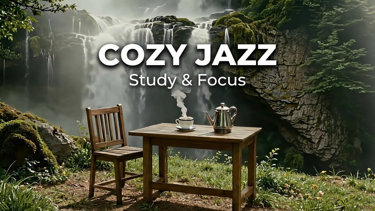Warm Cozy Study Jazz ☕ Relaxing Instrumental Music for Focus, Reading & Work