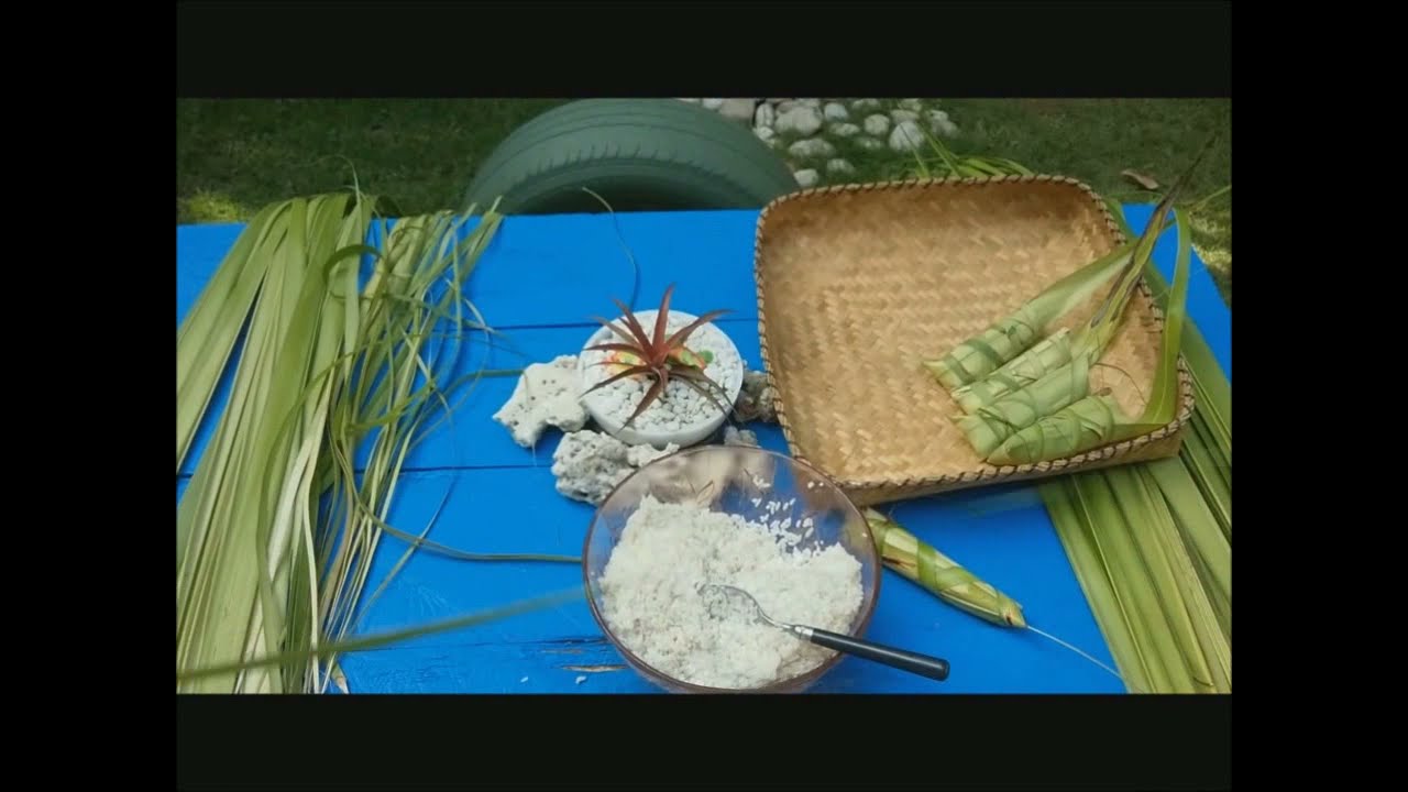 HOW TO MAKE ILONGGO IBOS  SUMAN WRAPPED IN COCONUT LEAVES