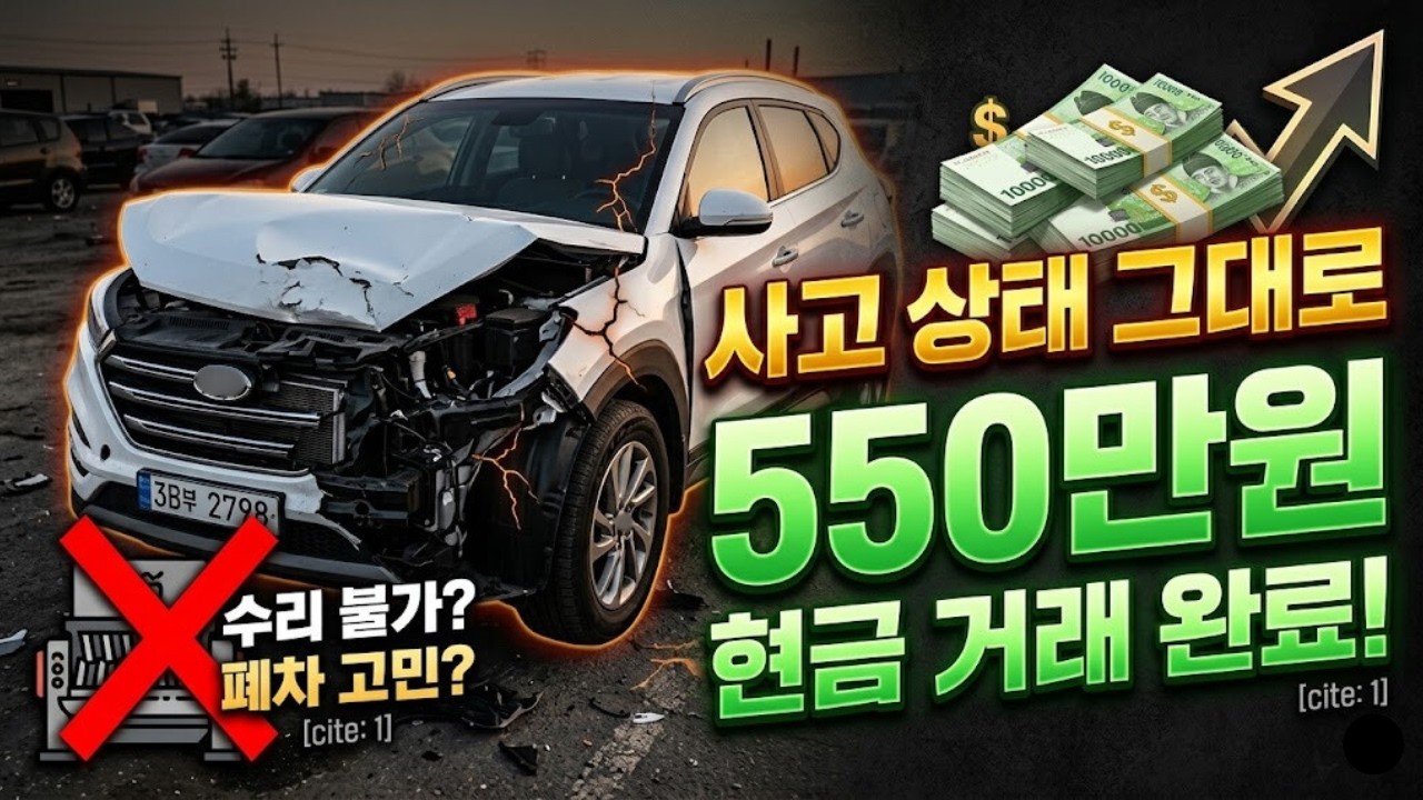 심각하게 사고난 QM6차량  수리도 알아보시고 폐차금액도 알아보시고 사고난 상태에서 중고차로 판매금액도 알아보시는것이 좋습니다.