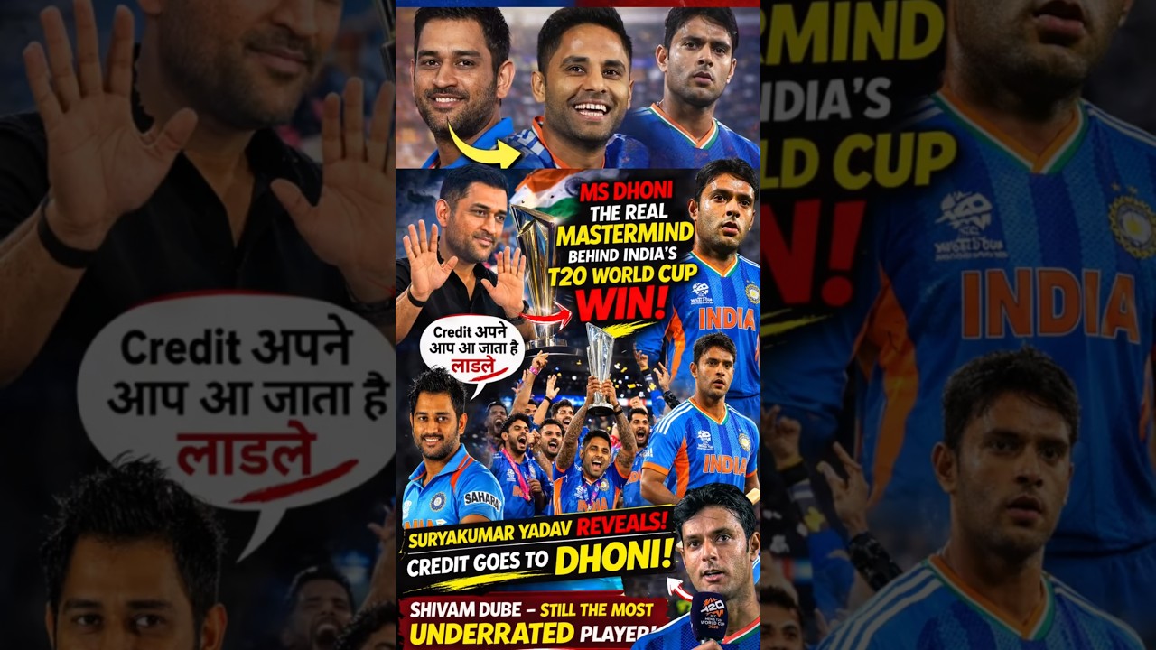 Dhoni Mastermind 🧠 Surya Credits Dhoni for World Cup 😱 Dube Still Underrated