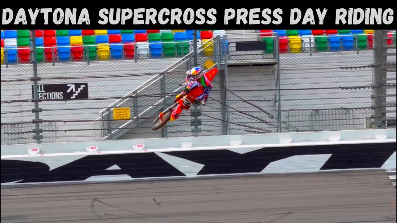 Daytona Supercross Press Day Laps with Tomac, Hunta, Webb, Roczen, Brown, Davies, Hammaker & More
