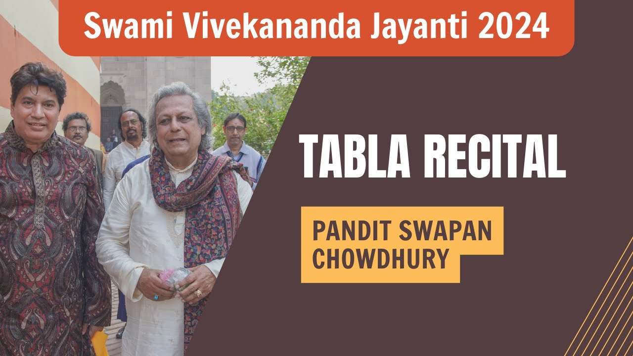 Tabla Recital by Pt  Swapan Chowdhury | Swami Vivekananda Jayanti 2024 | Belur Math