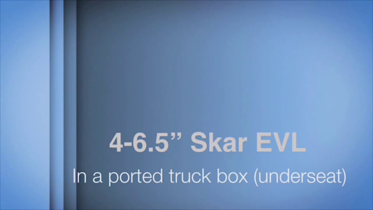 Ported truck box build, (4) Skar Audio 6.5” EVL