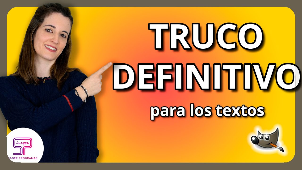 ✅ Cómo AÑADIR TEXTO en GIMP [Tutorial rápido]