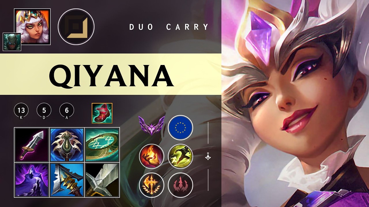 Qiyana ADC vs Mel - EUW Master Patch 26.03