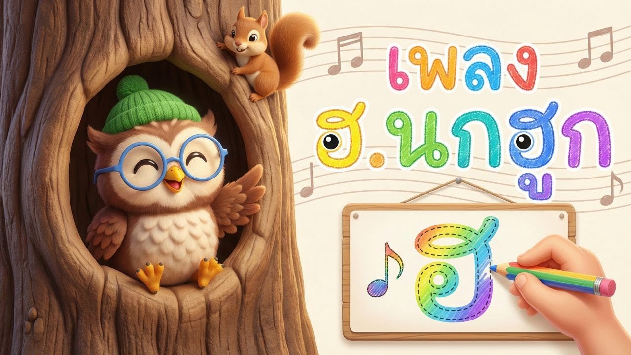 เพลง ฮ.นกฮูกตาโต  #เพลงเด็ก #เพลงอนุบาล #เพลงสำหรับเด็ก #เพลงเด็กน่ารัก #เพลงเด็กเต้นสนุก