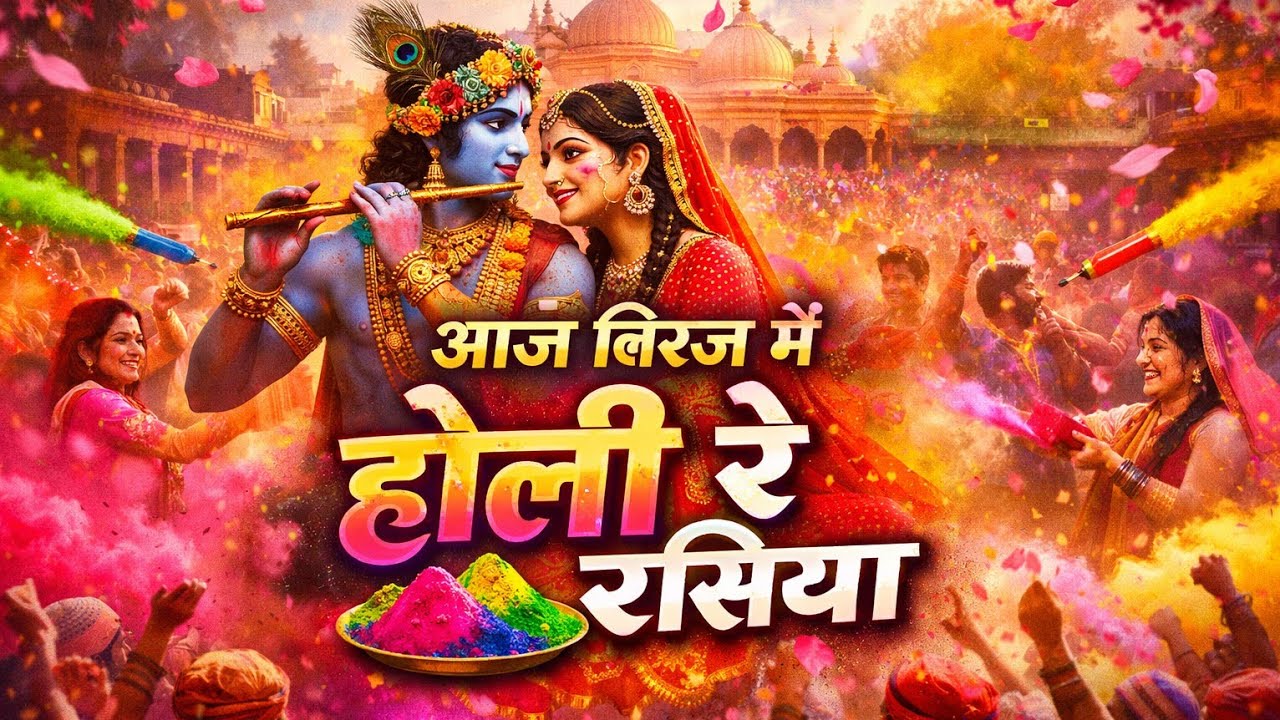 आज बिरज में होली रे रसिया| Holi 2026 का धमाकेदार गाना!#HoliFestival#ViralShorts#TrendingHoli#shorts