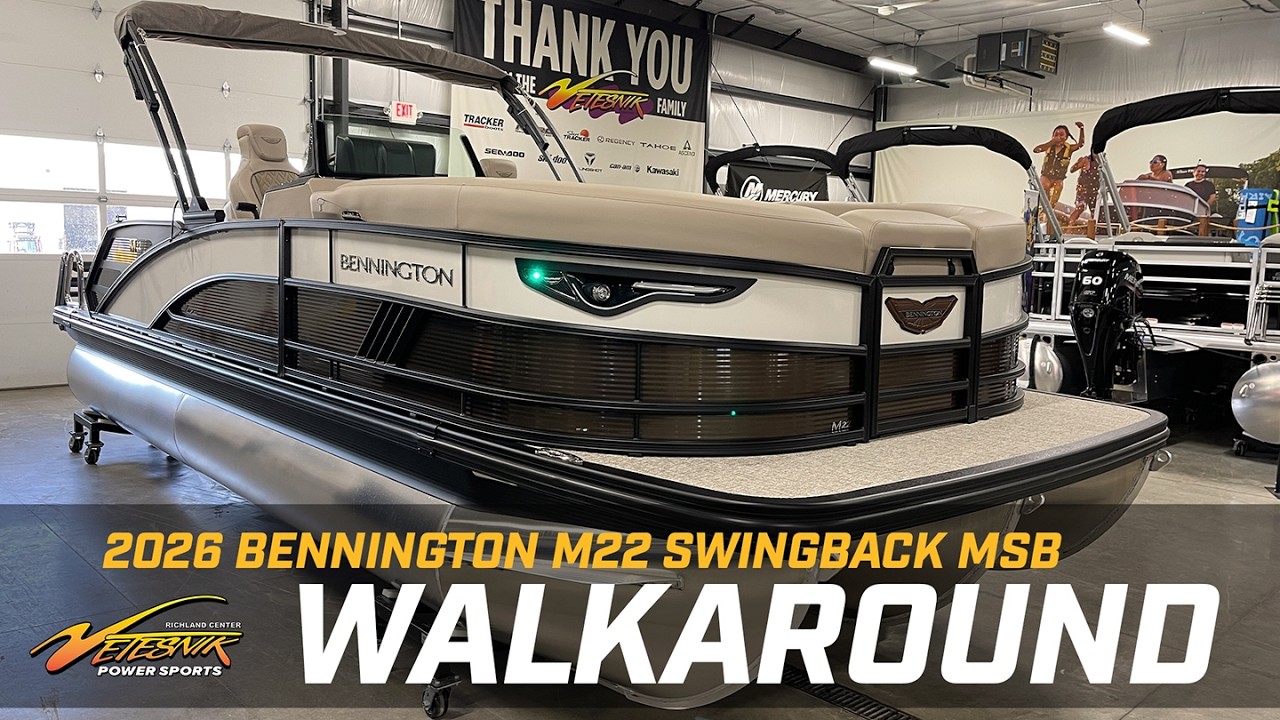 CUSTOM BUILT: 2026 Bennington M22 Swingback MSB - Walkaround