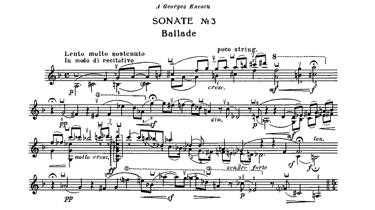 Ysaÿe: Sonata Op. 27 No. 3 (