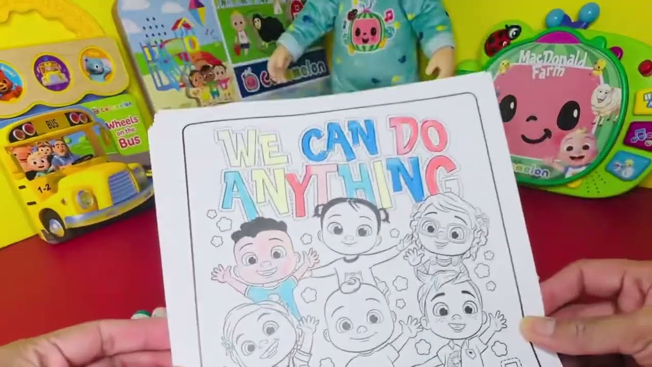 [ASMR] Crayola Cocomelon Wonder Coloring Set || Unboxing 