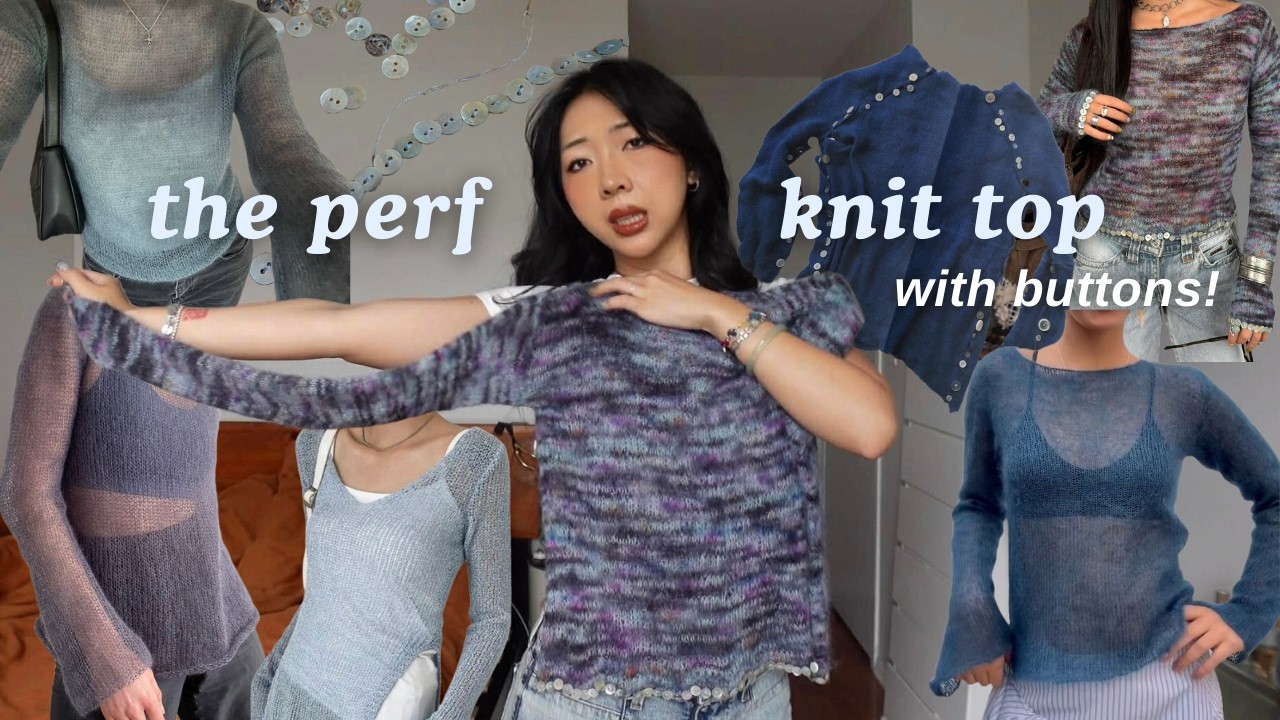 i knit my dream top (with buttons!)