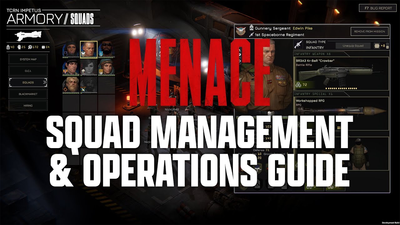 MENACE - Squad Management & Operations Guide | Sci-Fi Tactical RPG