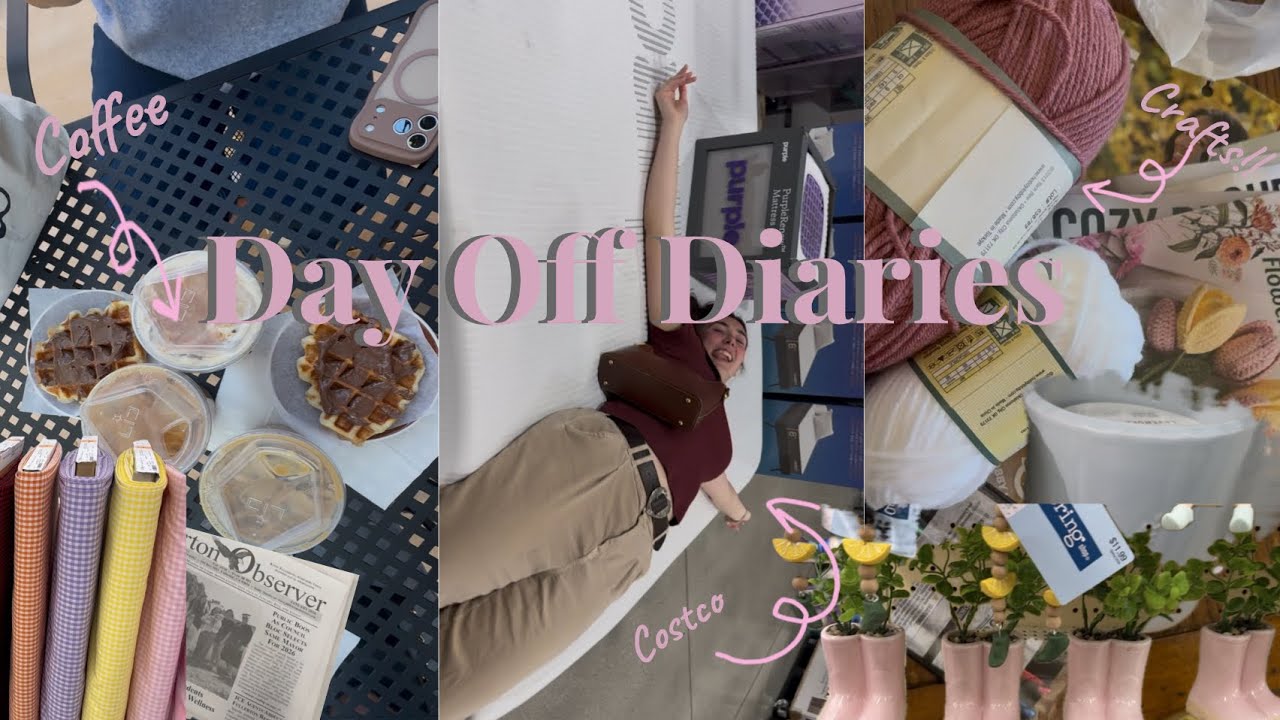 THE DAY OFF DIARIES: coffee, crafts, home goods, shopping!