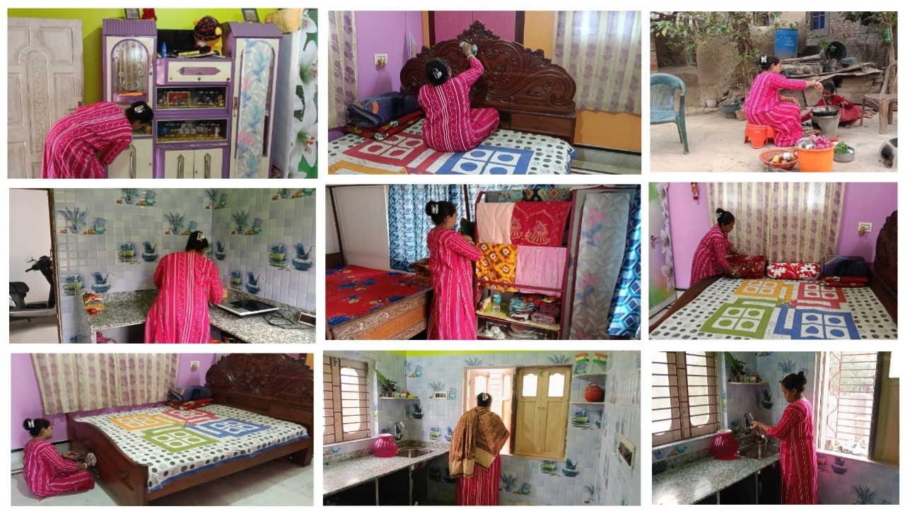 🌅ভোর5 টায় ঘুম থেকে উঠে ঘর পরিষ্কার অফিসের রান্না মেয়ে স্কুল পুজো সমস্ত কাজ 1টার মধ্যেcompleteকরলাম