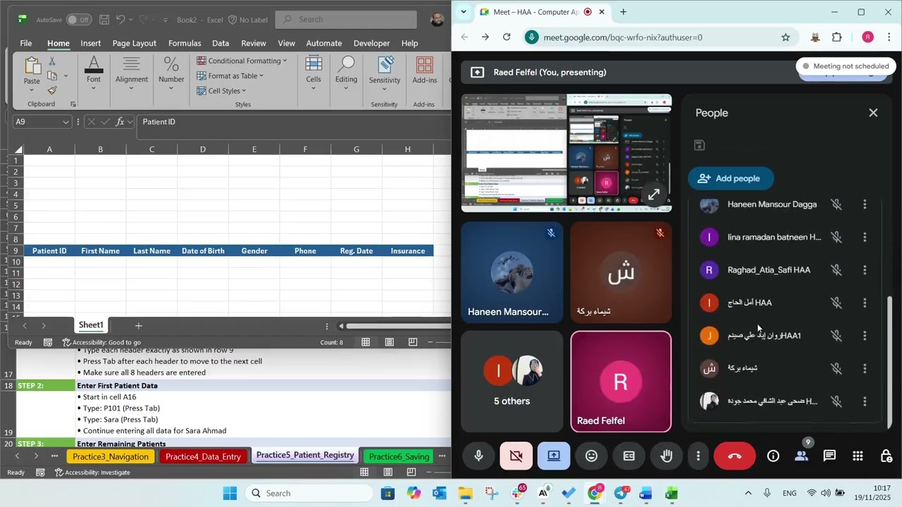HAA Computer Apps 003 data entry practice compressed