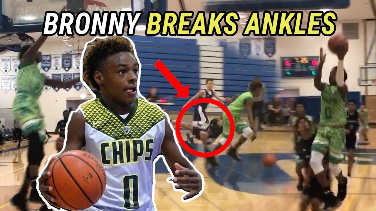 Bronny James BREAKS ANKLES & Gets BUCKETS! FULL HIGHLIGHTS 🍿