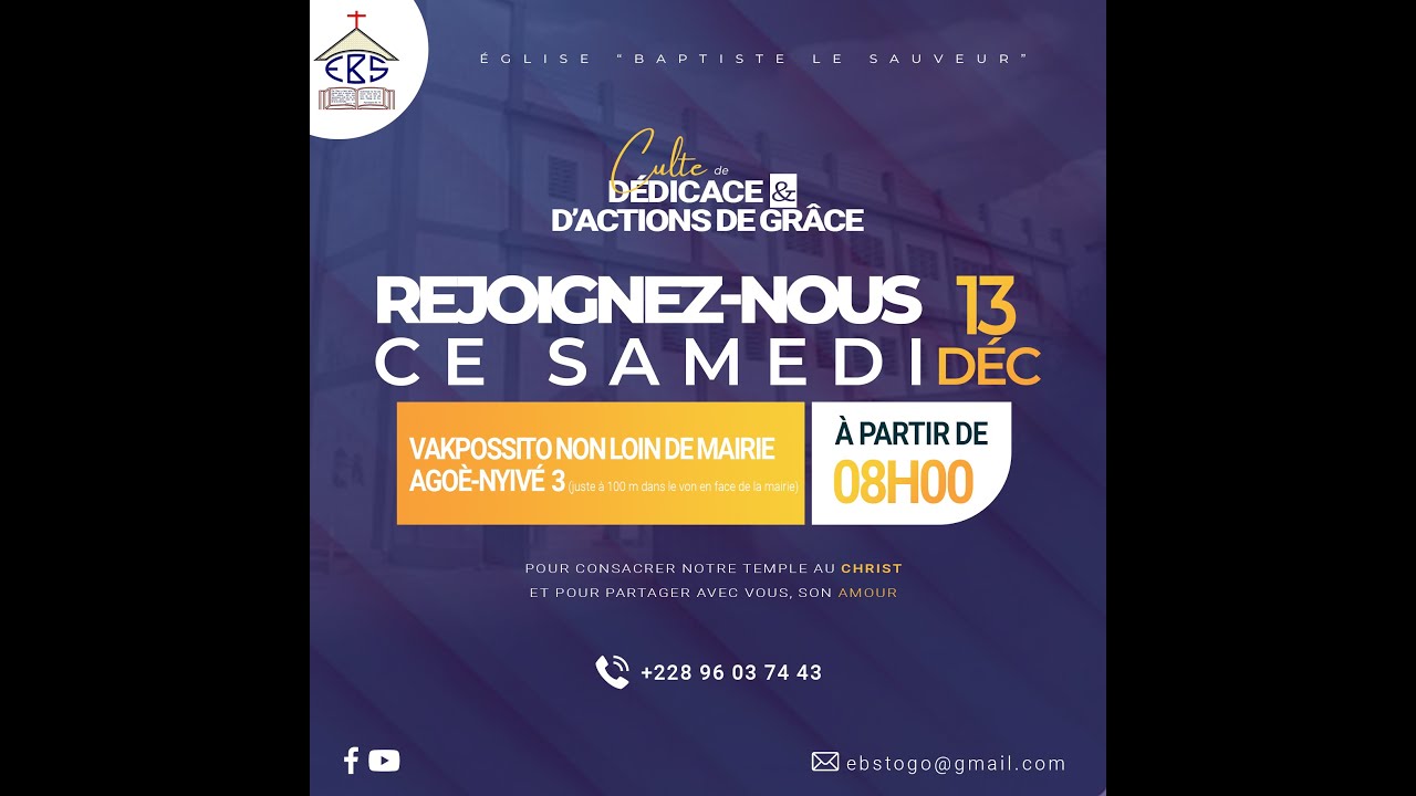 CULTE DU DIMANCHE 18 JANVIER 2025