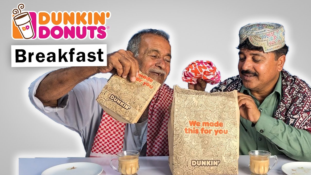 Tribal People Try Dunkin Breakfast