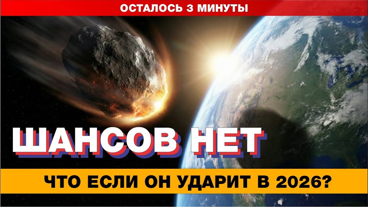 ЧТО ЕСЛИ астероид ударит по Земле в 2026? Сценарий первых часов