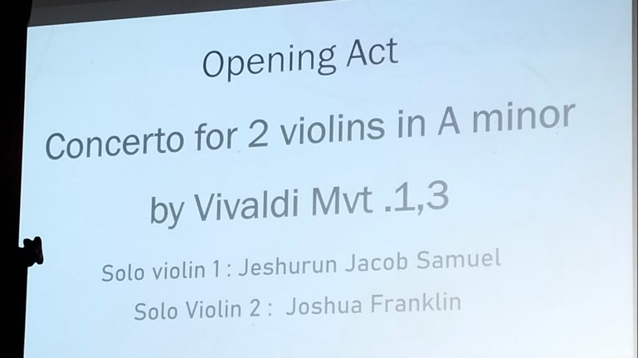 Vivaldi double violin concerto, mvt 3| crossrythms concert | 15.02.2026
