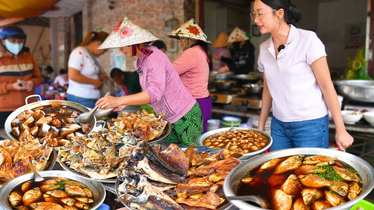 Chưa từng thấy Cơm Cá Sông Kho Lạt quầy đồ ăn đồ xộ ngon rẻ nhất, mua ăn cả tháng vẫn không hết món