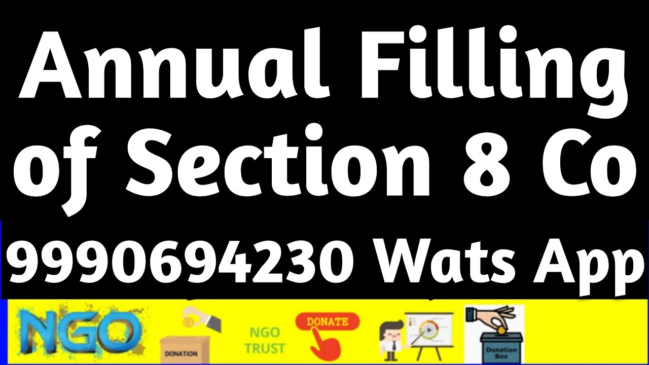 Annual filing of section 8 company