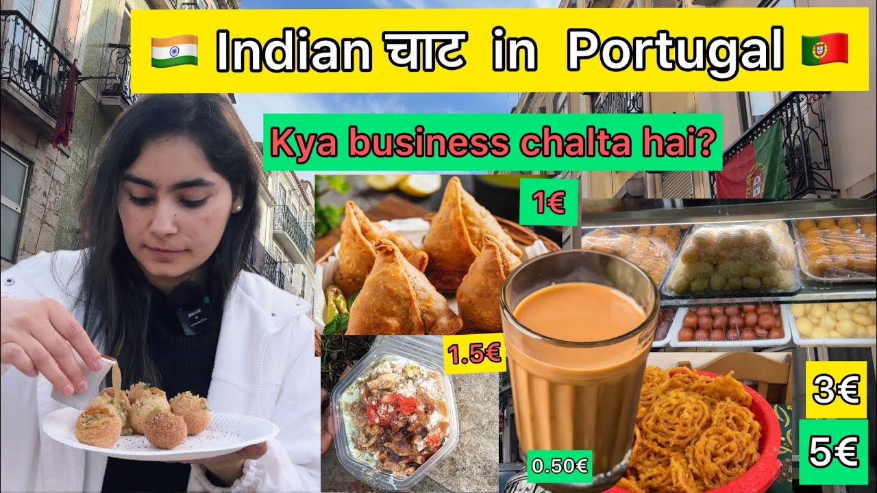 Chandni Chowk of Portugal 🇵🇹 || Desi khana €1-2 || Street Food in Lisbon || Portugal 2023