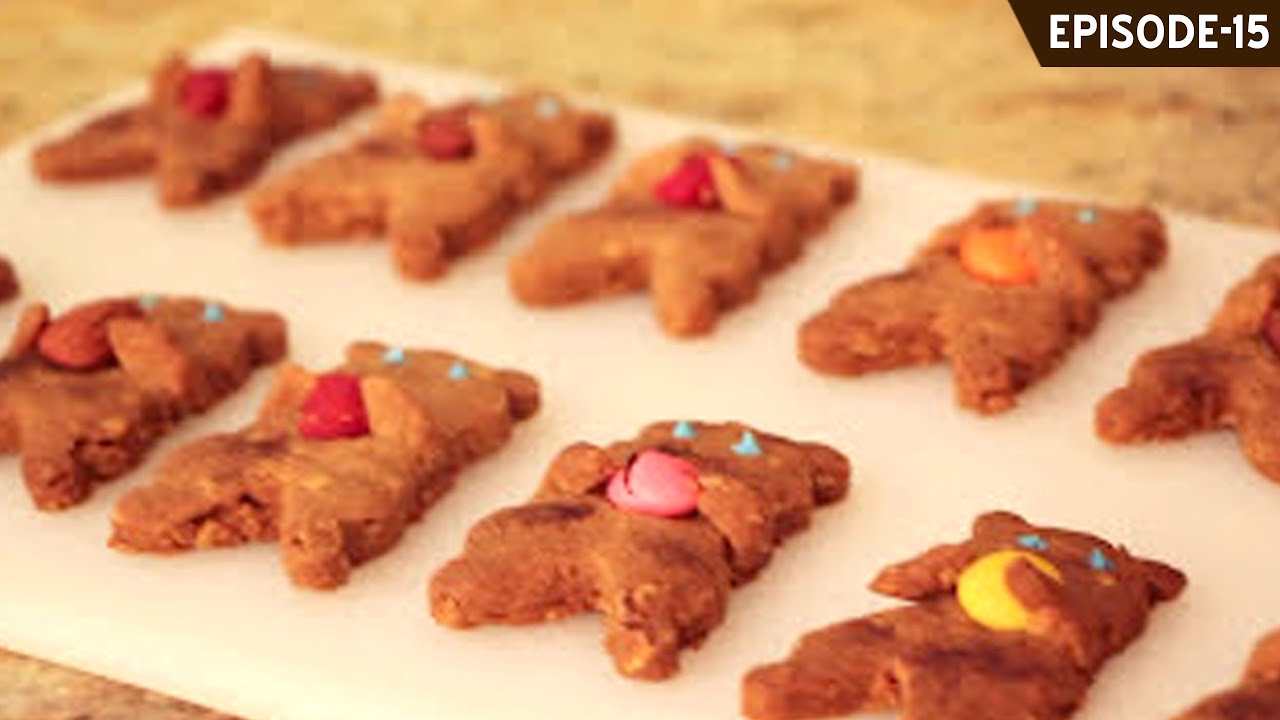 Learn how to make quick, easy and cute eggless teddy shaped cookies