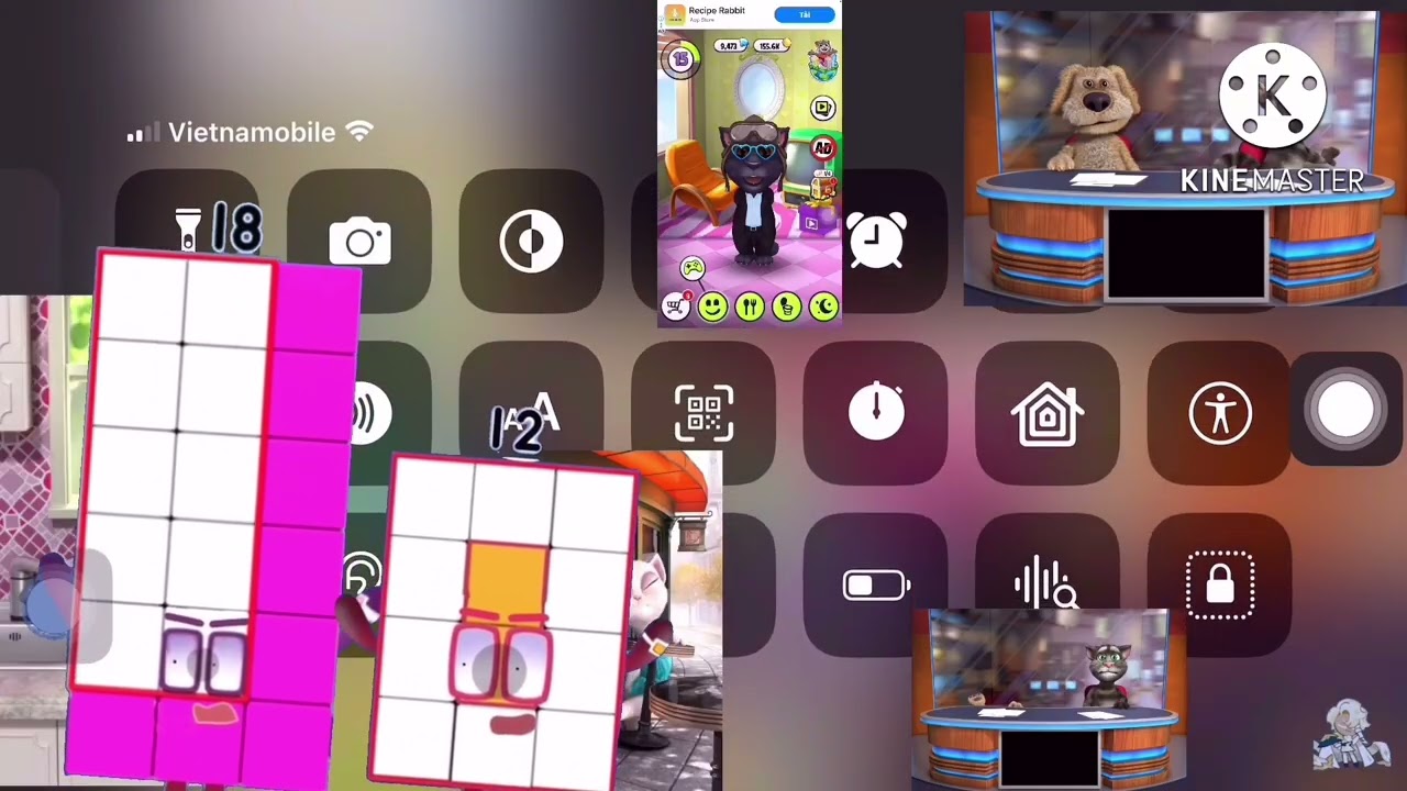 Talking Tom pizza tower screaming add round 6