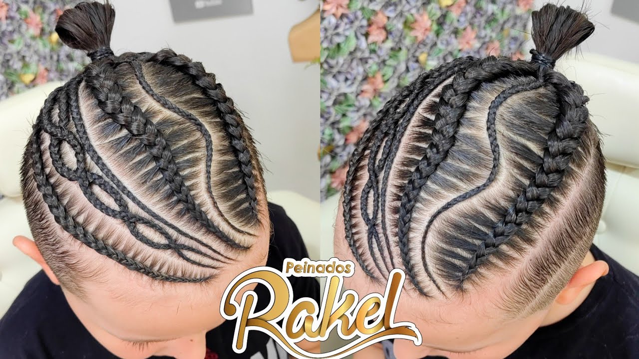Trenzas Para Niños Y Hombres/ Trenzas Con Diseños/ Peinado Para Mi Hijo
