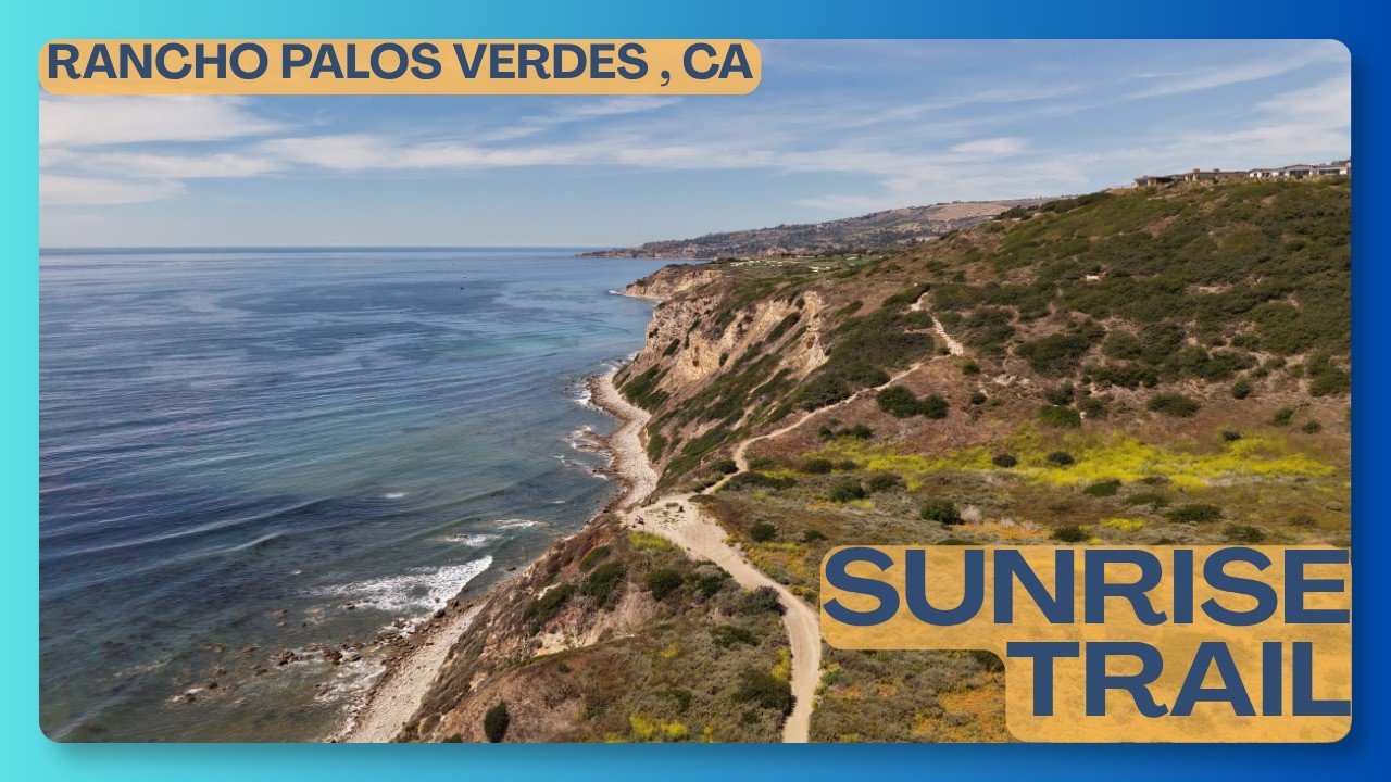 Sunrise Trail Drone Flight | Rancho Palos Verdes, CA | Aerial Views (March 2026) #drone