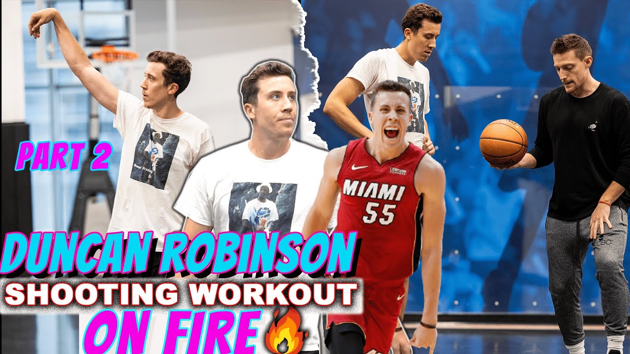Duncan Robinson gets HOT in NBA shooting workout!! (Part 2)