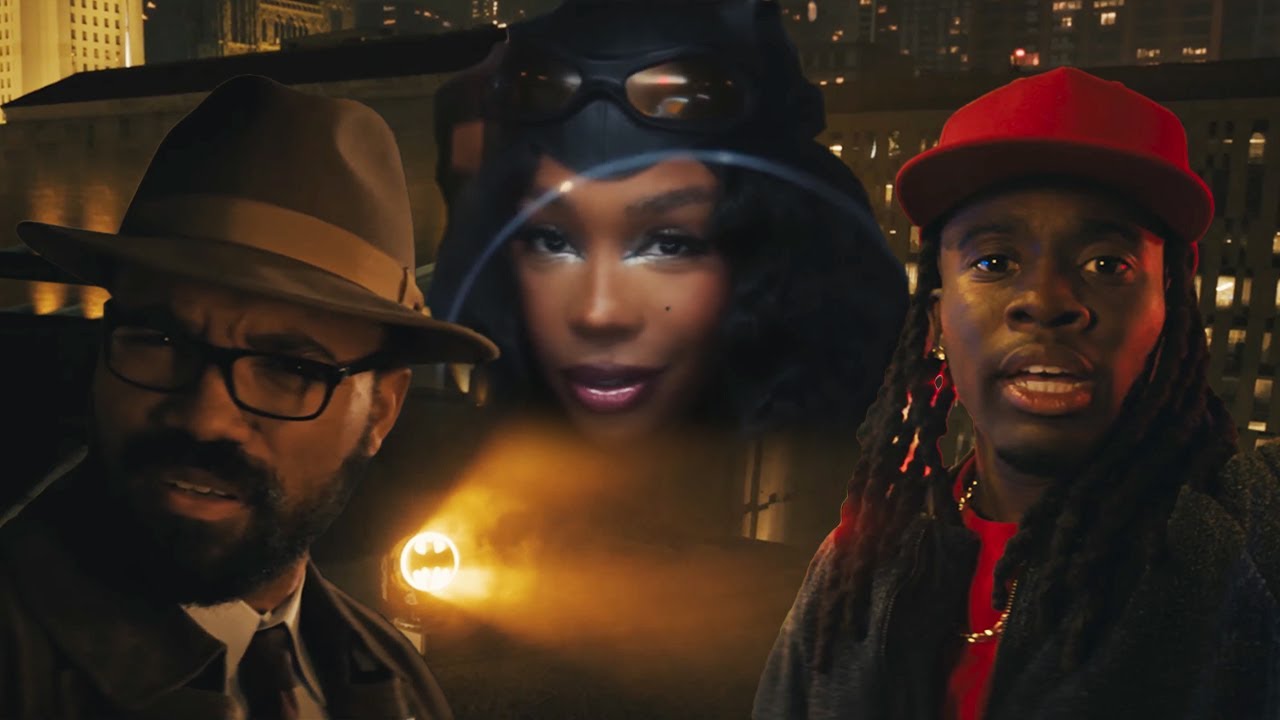 Рекламные тизеры State Farm Batman Gotham City 2025 ft SZA, Kai Cenat, Jordan Howlett