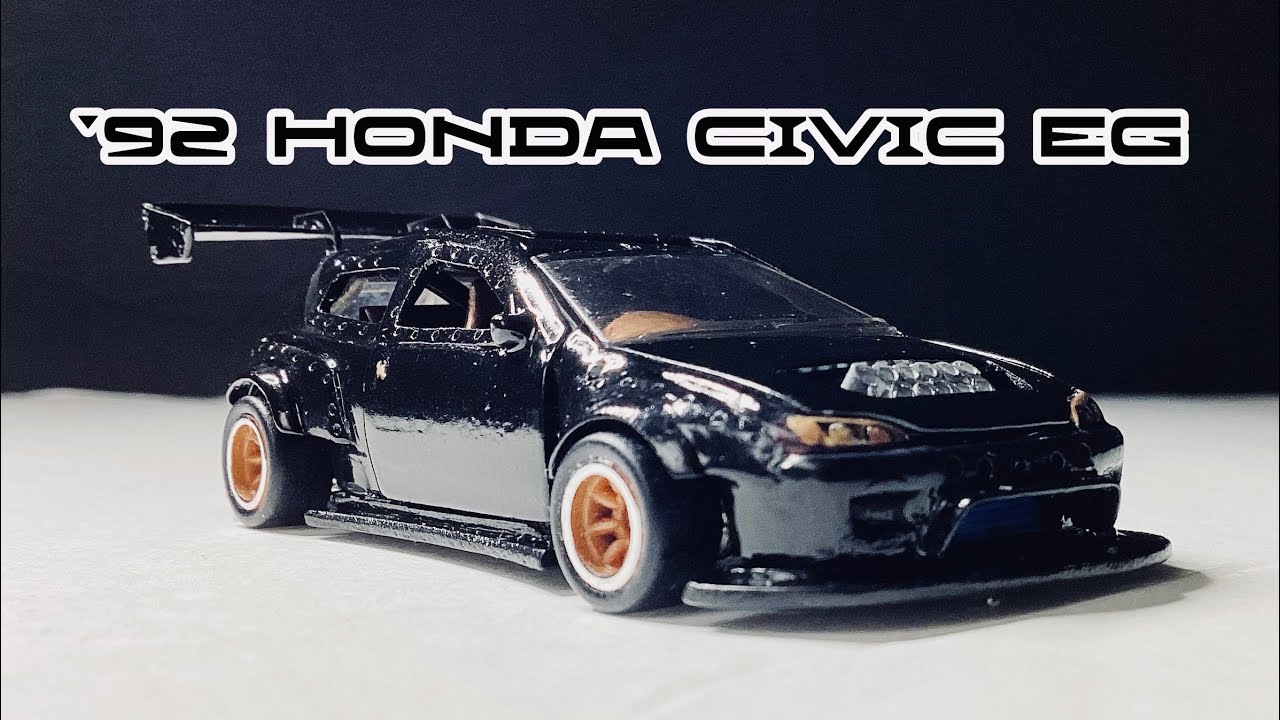 HOT WHEELS 92 HONDA CIVIC EG custom