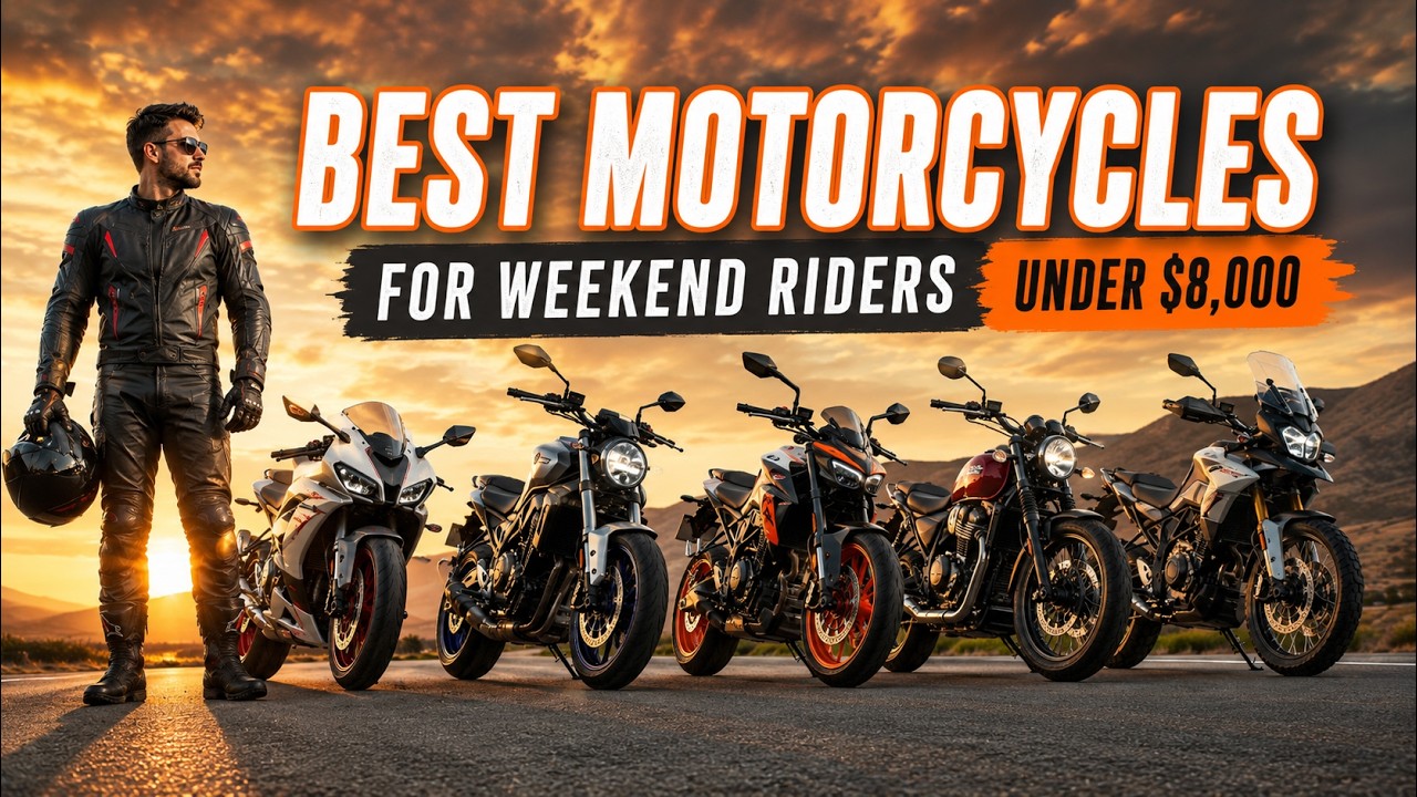 Best Motorcycles for Weekend Riders Under $8,000