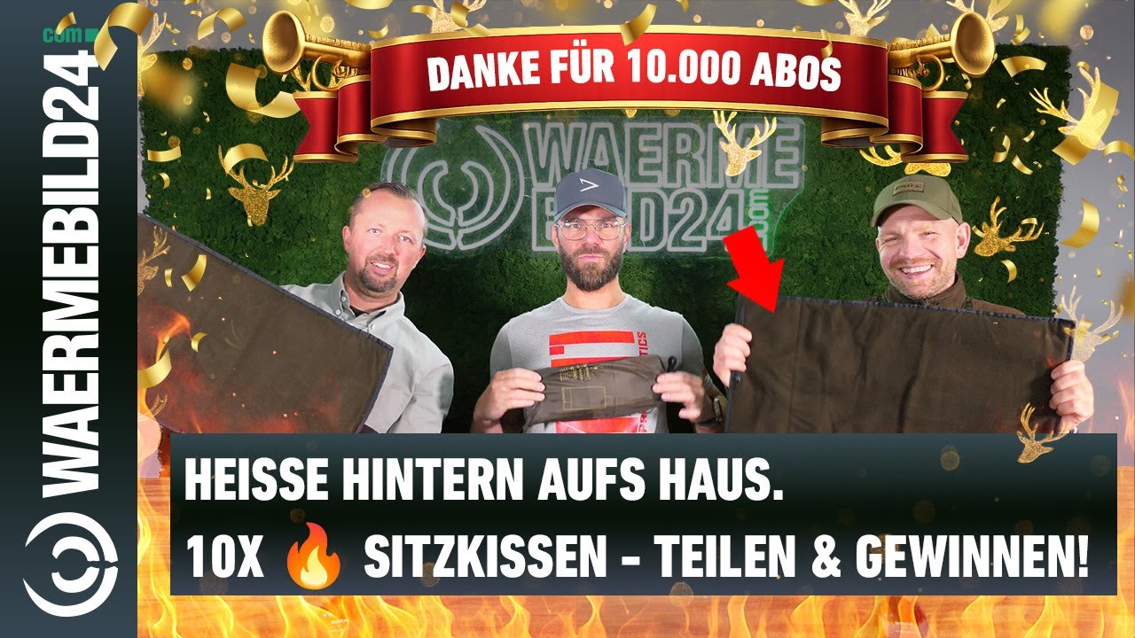 Danke für 10K Abonnenten! 🎉 Verlosung: 10 beheizbare Sitzkissen - teilen & gewinnen! 🔥