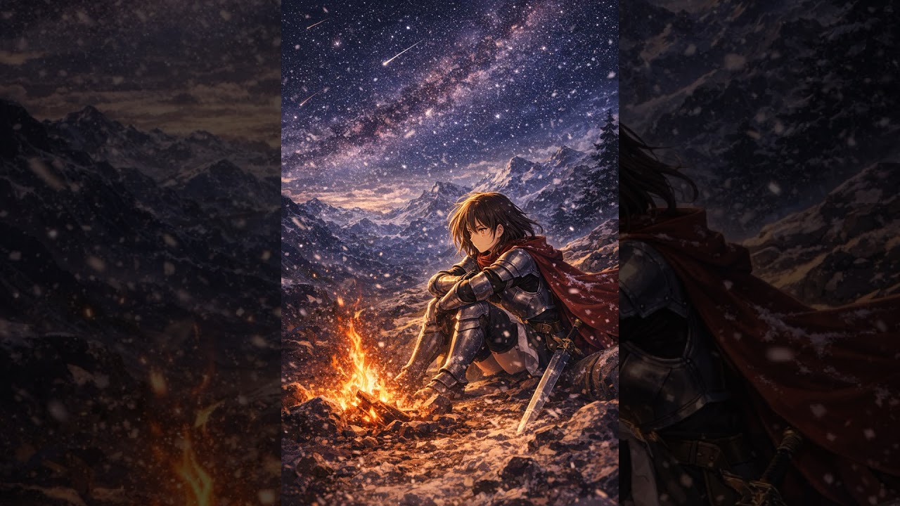 이 세계로 간 소녀의 모험 part 7 : 별이 쏟아지는 모닥불속 회상 [AI 노래] 닌위치