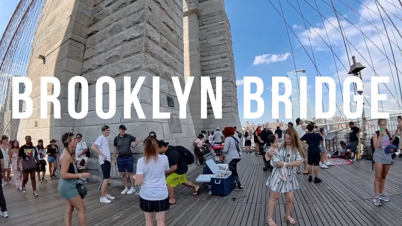 BROOKLYN BRIDGE  WALKING TOUR NEW YORK 4K 2024