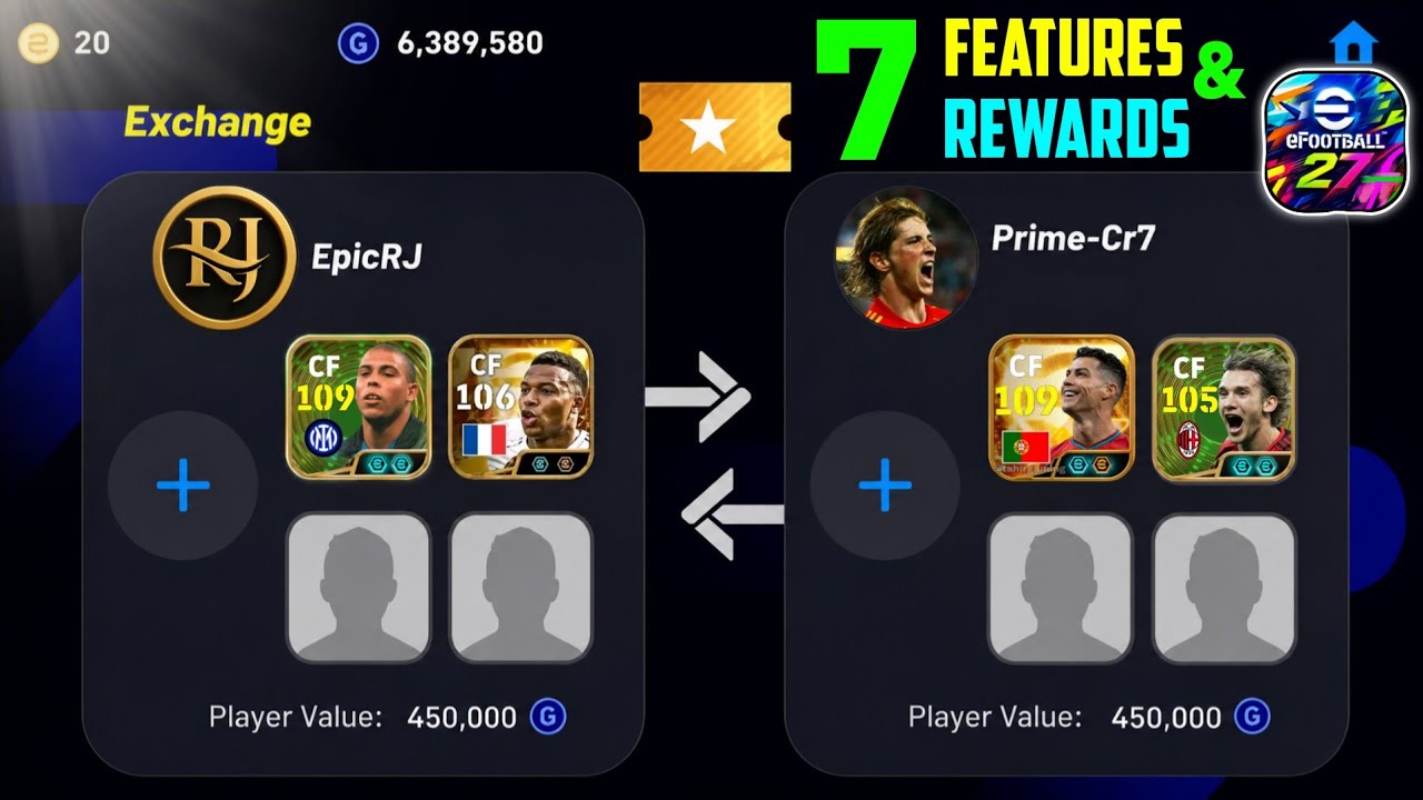 7 новых функций и БЕСПЛАТНЫЕ награды в eFootball 2027&trade; 🤐
