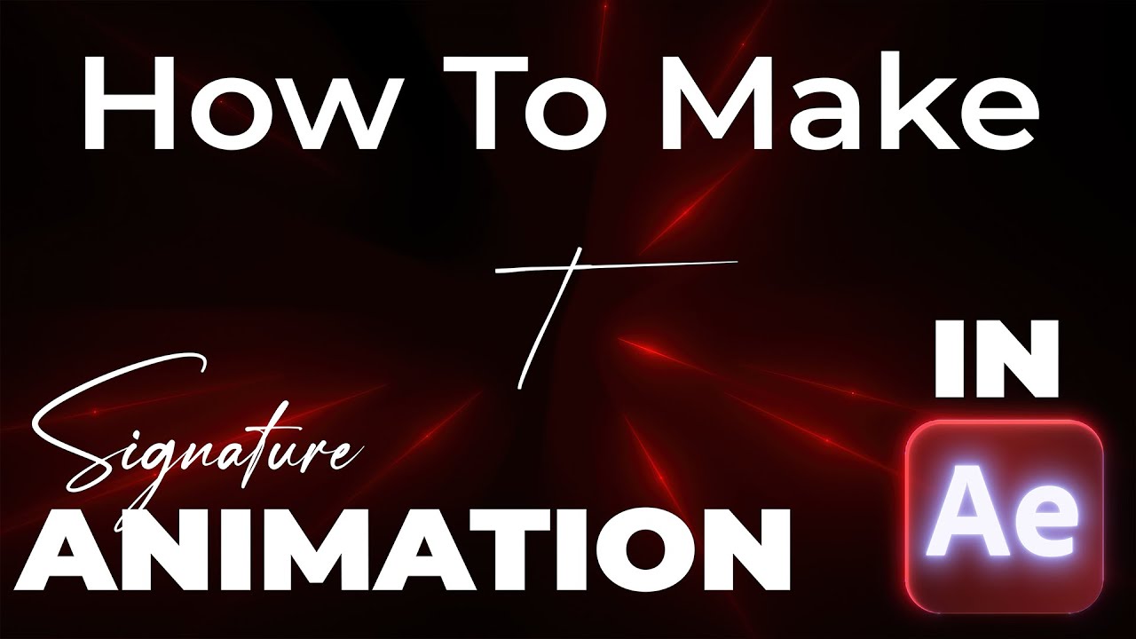How to Create Signature Animation in After Effects | Clean & Minimal Style