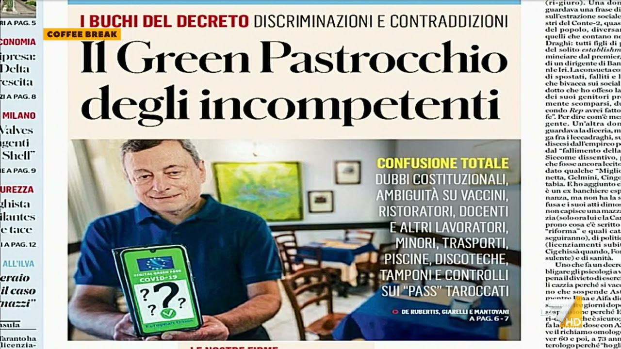 Green pass, Alberto Bagnai: 
