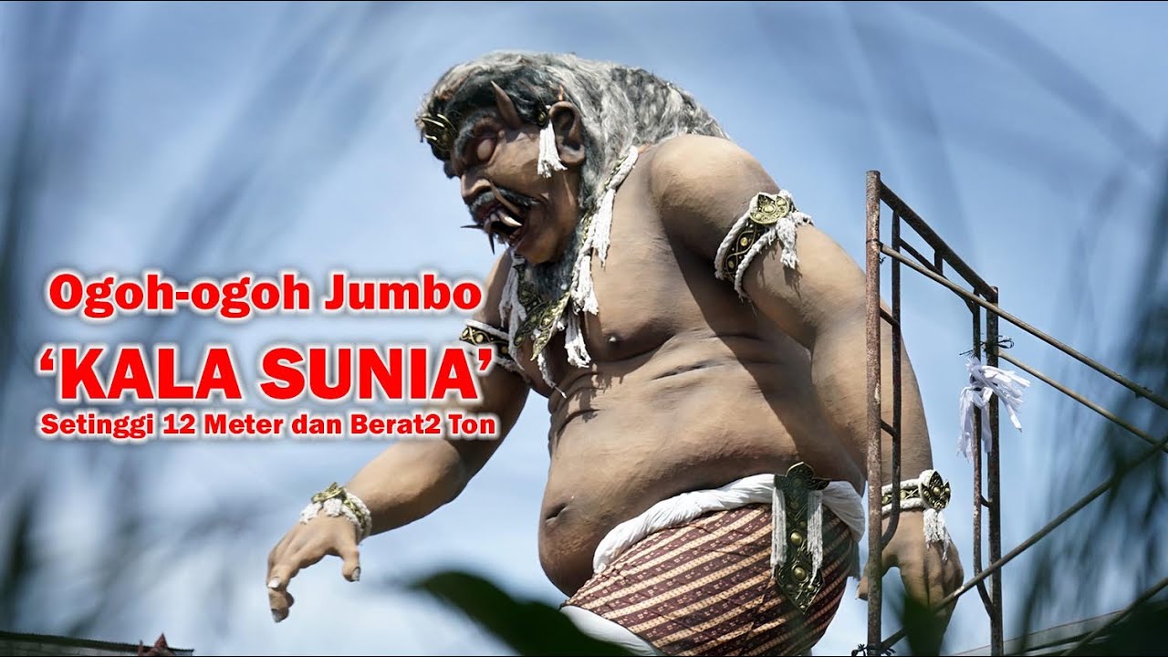 Keren...! Ogoh-ogoh Jumbo “Kala Sunia” Setinggi 12 Meter di Nusa Dua