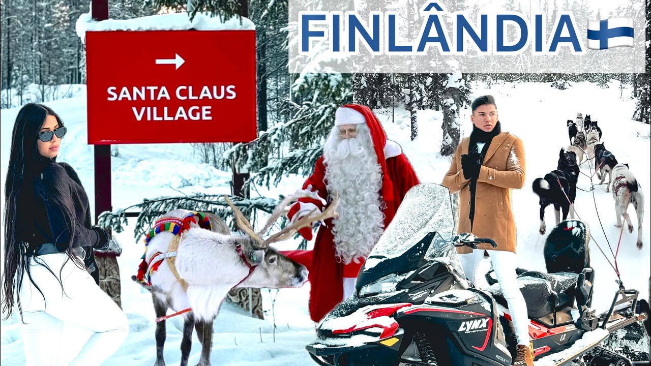 Um Natal em Rovaniemi na Finlândia 2024  | SANTA CLAUS VILLAGE 🎅❄️